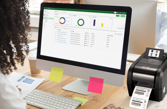 Nos imprimantes de codes-barres de bureau durables de la série TX offrent des fonctionnalités améliorées et une gestion d'imprimante à distance avec SOTI Connect